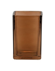 Portacepillos Cristal Marrón ANDREA HOUSE