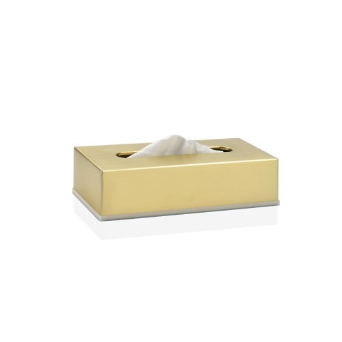 Caja Para Pañuelos Acero Inoxidable 25.5x13x6.5cm Dorado ANDREA HOUSE