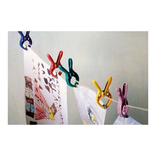 Pinza Mini Con Resorte Sujeción20mm 6Unidades Wolfcraft