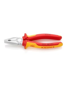 Alicates Universales Acero 200x65x20mm Mangos Aislados Cromado KNIPEX
