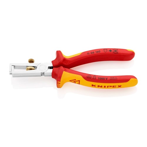 Alicates Pela Cables Acero 160x57x19mm Mango Aislado 5mm KNIPEX