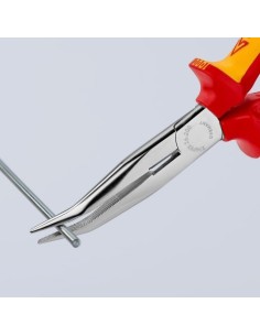 Alicate Boca Cigueña Acero 200x56x19mm Mangos Aislados KNIPEX 2