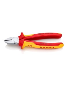 Alicate Corte Diagonal Acero 180x56x20mm Mangos Multicomponentes KNIPEX