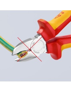 Alicate Corte Diagonal Acero 180x56x20mm Mangos Multicomponentes KNIPEX 2