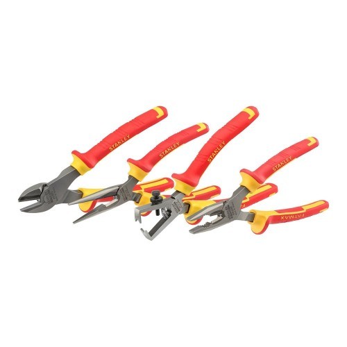 Set Alicates VDE 1000V 4Piezas Mango Bimaterial Stanley