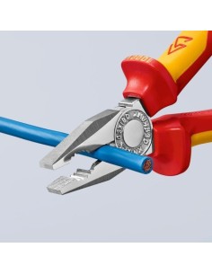 Alicate Universal Cromado 180x65x20mm Mangos Aislados KNIPEX 2