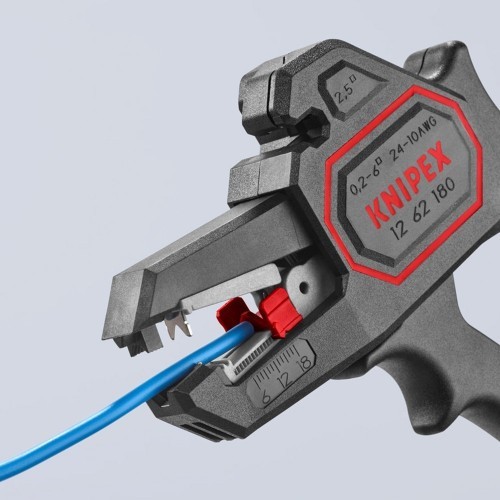 Alicate Pela Cables Automático 180x75x21mm Corte Preciso Plástico KNIPEX