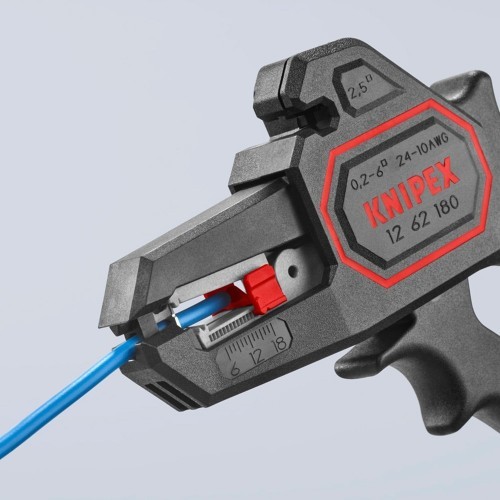 Alicate Pela Cables Automático 180x75x21mm Corte Preciso Plástico KNIPEX