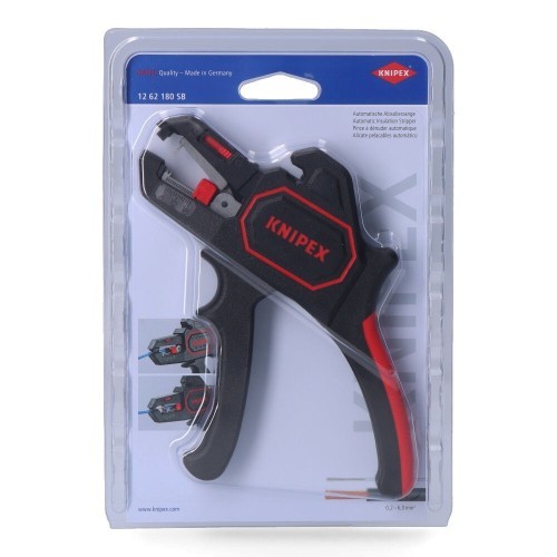 Alicate Pela Cables Automático 180x75x21mm Corte Preciso Plástico KNIPEX