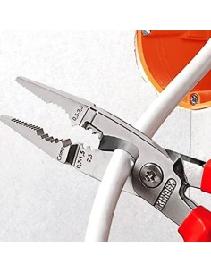 Alicates Para Electricista Cromado 200mm Mangos Aislados KNIPEX 2