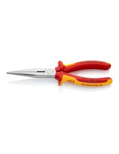 Alicate De Precisión Acero 200x56x19mm Mangos Aislados Cromado KNIPEX