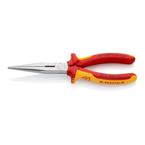 Alicate De Precisión Acero 200x56x19mm Mangos Aislados Cromado KNIPEX