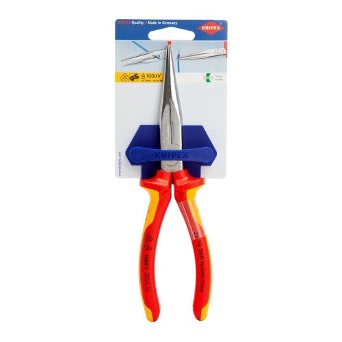 Alicate De Precisión Acero 200x56x19mm Mangos Aislados Cromado KNIPEX