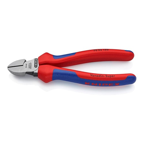 Alicate Corte Diagonal Acero 160mm Mango Multicomponente Negro KNIPEX