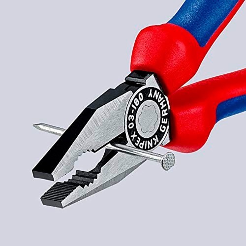 Alicate Universal Poliémero Antideslizante 180mm Negro KNIPEX