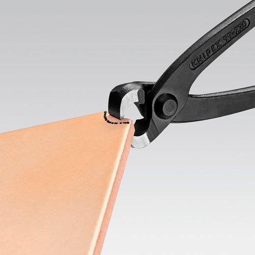 Tenaza Rusa Acero 220x45x23mm Negro Corte Biselado KNIPEX