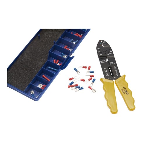 Alicate Engastar Acero 1.5-6mm² 60 Terminales Amarillo IRIMO