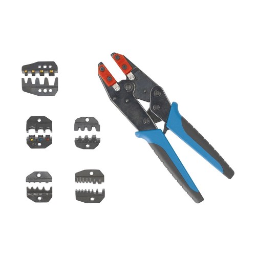 Alicate Engastar Terminales 5 Bocas Intercambiables 0.5-35mm² IRIMO