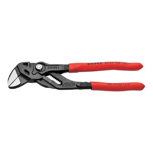 Llave Ajustable Acero 180mm Mordazas Planas Escala Láser KNIPEX