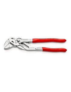 Alicate Llave Acero Cromado 180mm mordazas Planas Recubierto Plástico KNIPEX