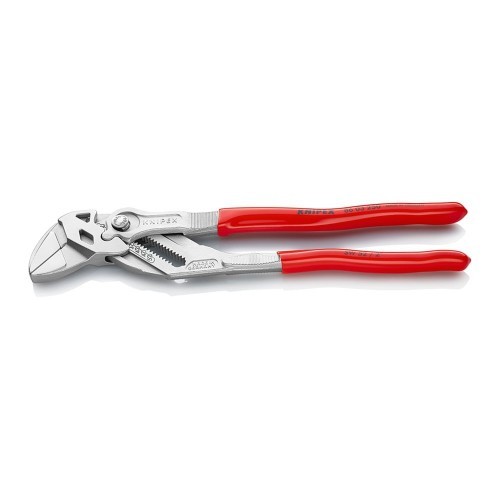 Alicate Llave Acero Cromado 250mm Mordazas Planas Recubierto KNIPEX