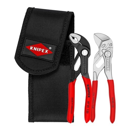 Set Alicates Mini Portaherramientas Cinturón Bolsa Velcro KNIPEX