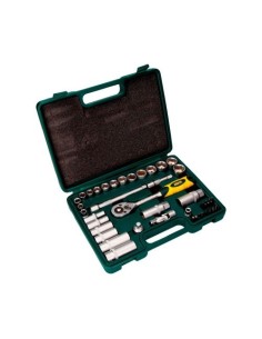 Juego Llaves Vaso Cromo Vanadio 3/8 Pulg 40 Piezas EK502 MOTA HERRAMIENTAS