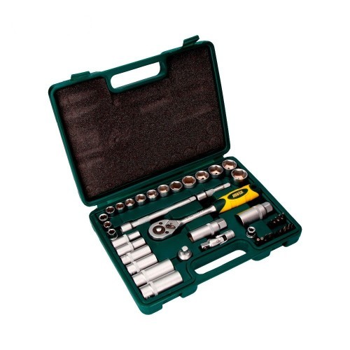 Juego Llaves Vaso Cromo Vanadio 3/8 Pulg 40 Piezas EK502 MOTA HERRAMIENTAS