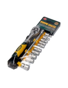 Juego Bocallaves Cromo Vanadio 1/4Pulgadas 12Pcs 4-13mm MOTA HERRAMIENTAS