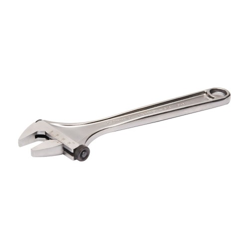 Llave Ajustable Acero Aleado 10 Pulgadas Cromada Moleta Lateral IRIMO