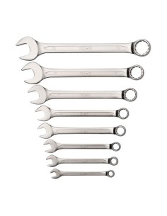 Juego Llaves Combinadas Acero 8-22mm Cromado Mate 8Piezas IRIMO