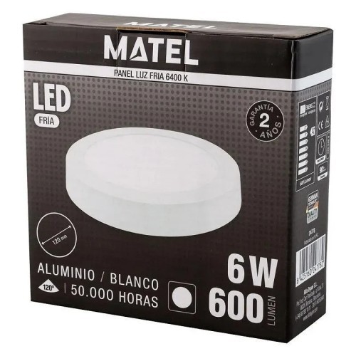 Downlight LED superficie redon.blanco 6W.(Fría, Cálida, Neutra) - 2 Downlight LED superficie redon.blanco 6W.(Fría, Cálida, Neutra) - 2