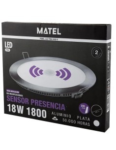 Downlight LED redondo sensor pl.18W.(Fría, Neutra) - 1 2