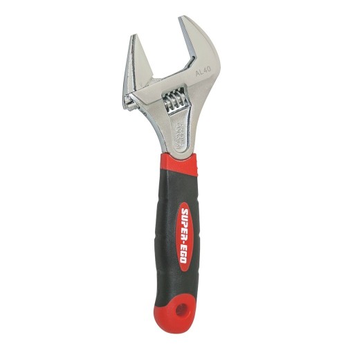 Llave Ajustable Acero 250mm EscalaMmPulgadas Mango Antideslizante SUPER EGO