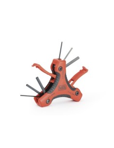 Juego Llaves Hexagonales Acero Cromo Vanadio 1.5A6mm 9Piezas BLACK+DECKER