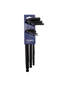 Juego Llaves Allen Acero Largas Bola 1.5-10mm 9Pzs IRIMO