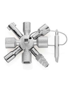 Llave Multipropósito Acero 92mm 10Perfiles 2Cruces KNIPEX