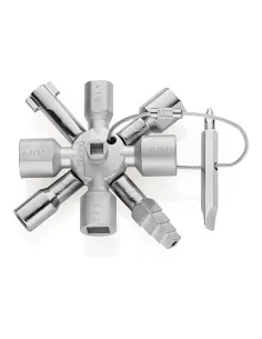 Llave Multipropósito Acero 92mm 10Perfiles 2Cruces KNIPEX