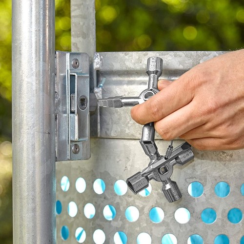 Llave Multipropósito Acero 92mm 10Perfiles 2Cruces KNIPEX