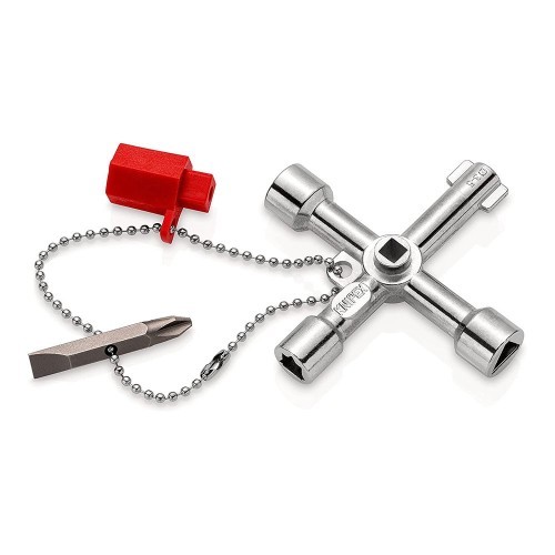 Llave Armario Control 76mm Punta Bit Reversible 1.0x7mm PH2 KNIPEX