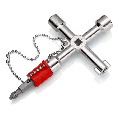 Llave Armario Control 76mm Punta Bit Reversible 1.0x7mm PH2 KNIPEX