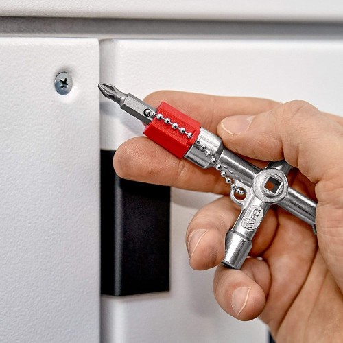 Llave Armario Control 76mm Punta Bit Reversible 1.0x7mm PH2 KNIPEX