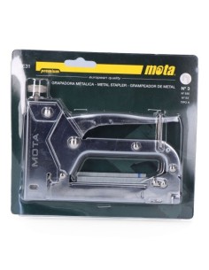 Grapadora Metálica N3 Con 1000Grapas 6mm MOTA HERRAMIENTAS
