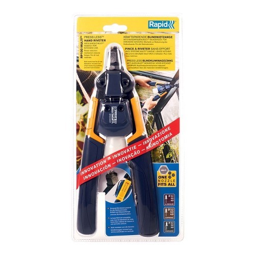Remachadora Manual Metal 17.5x4.5x35cm Multitamaño RAPID