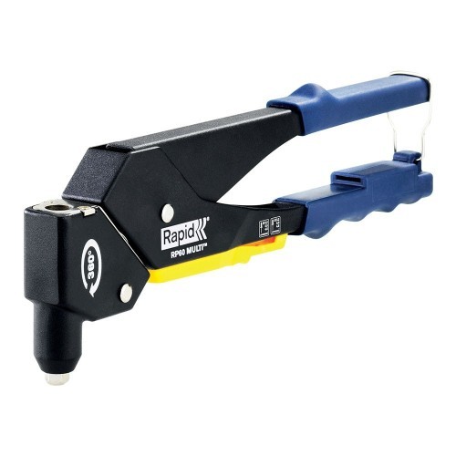 Remachadora Manual Cabezal Giratorio 360 Grados Boquilla Múltiple 34.5x17cm RAPID