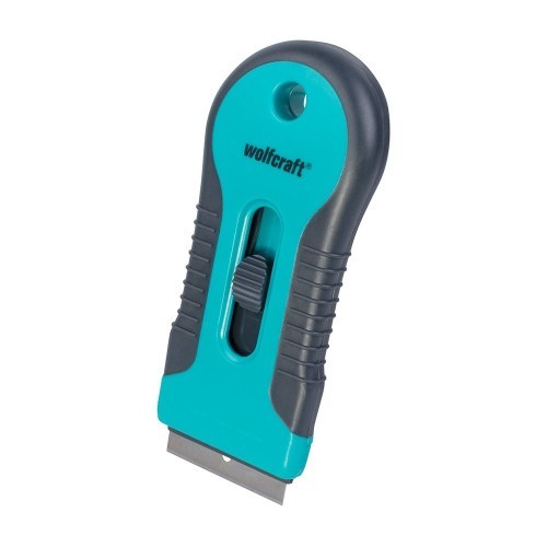 Rascador Plástico Bicomponente Mango Ergonómico 38mm Antideslizante WOLFCRAFT