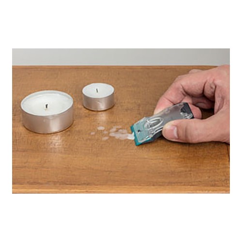 Rascador Plástico 2 Cuchillas DuraMedia Para Superficies Delicadas WOLFCRAFT