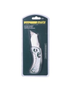 Cuter Plegable Aluminio Zinc Sistema Bloqueo Hojas Recambio MOTA HERRAMIENTAS