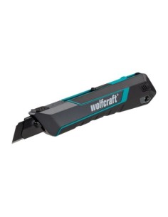 Cutter Profesional Metal 18mm AutoBloqueo Cuchilla ProSharp WOLFCRAFT