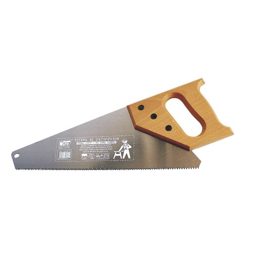 Serrucho Carpintero Acero Sueco 30cm Diente Grueso 45° WUTO
